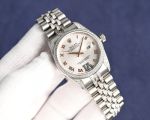 Rolex Datejust 904L Steel Imported Movement Date Windown Silver Strap Women Watch